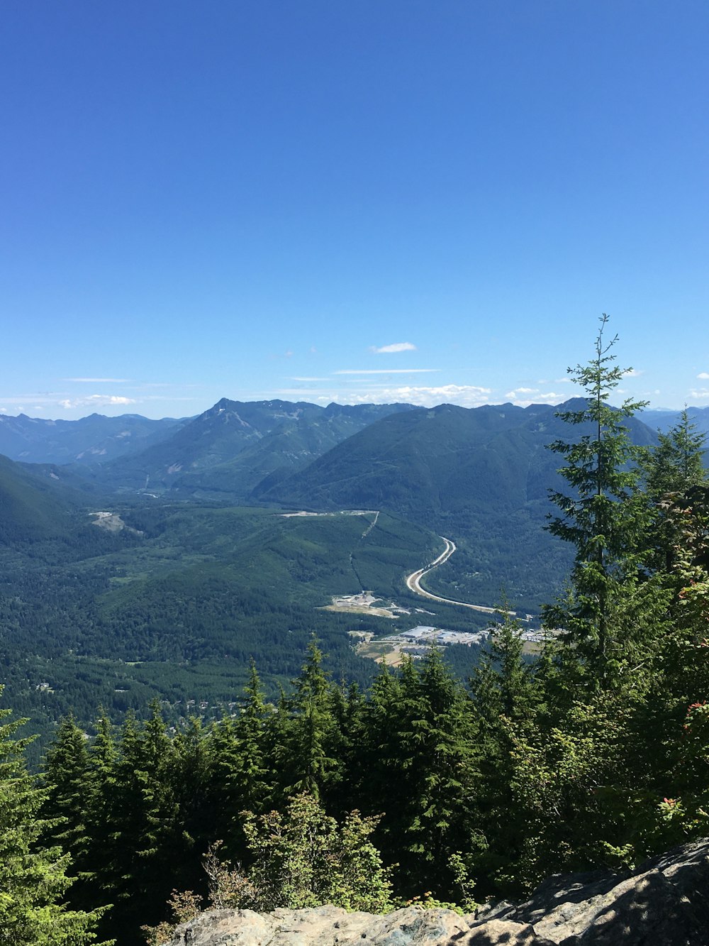 green trees on mountain under blue sky during daytime