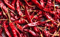red chili lot on ground
