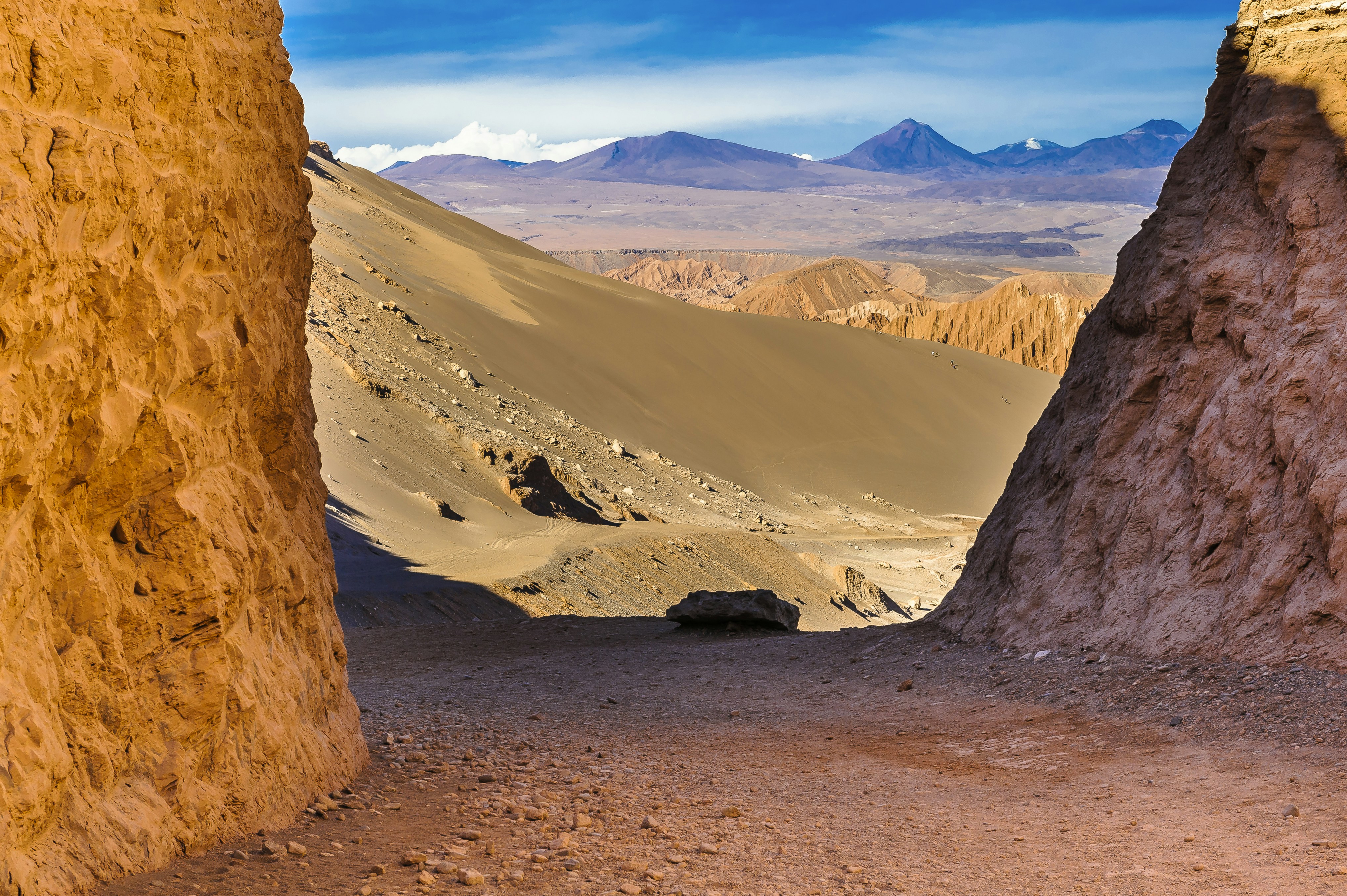 Valle de la Luna is a valley in Los Flamencos National Reserve, in northern Chile’s Atacama Desert.