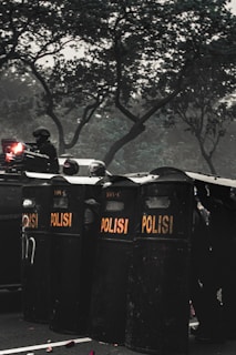 black and red train on rail