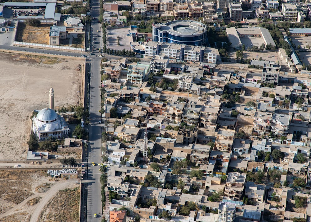 aerial view of city buildings during daytime