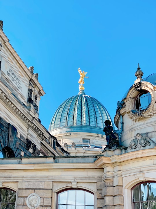 white and gold dome building in Brühl's Terrace Germany