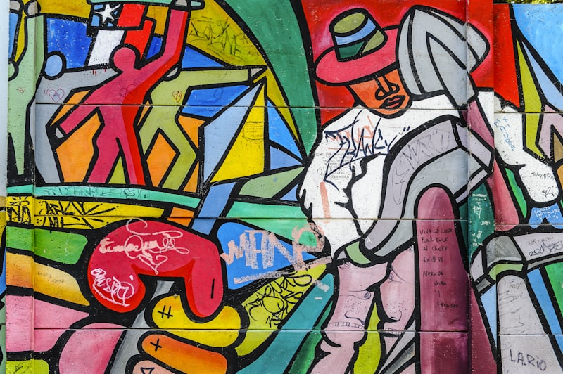 Vista panorámica de Santiago al atardecer