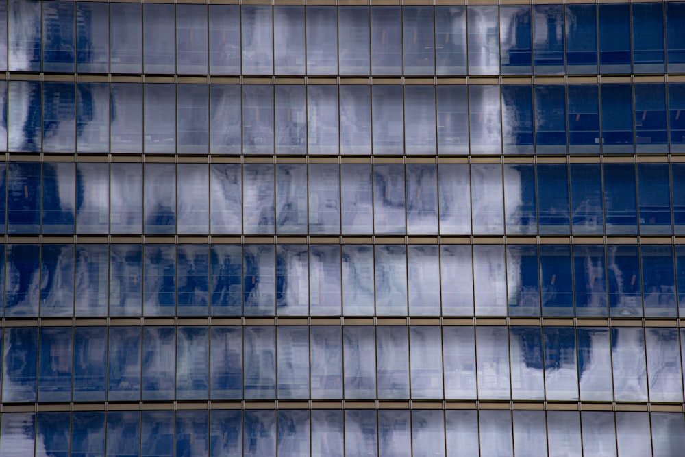 Edificio de hormigón blanco y azul