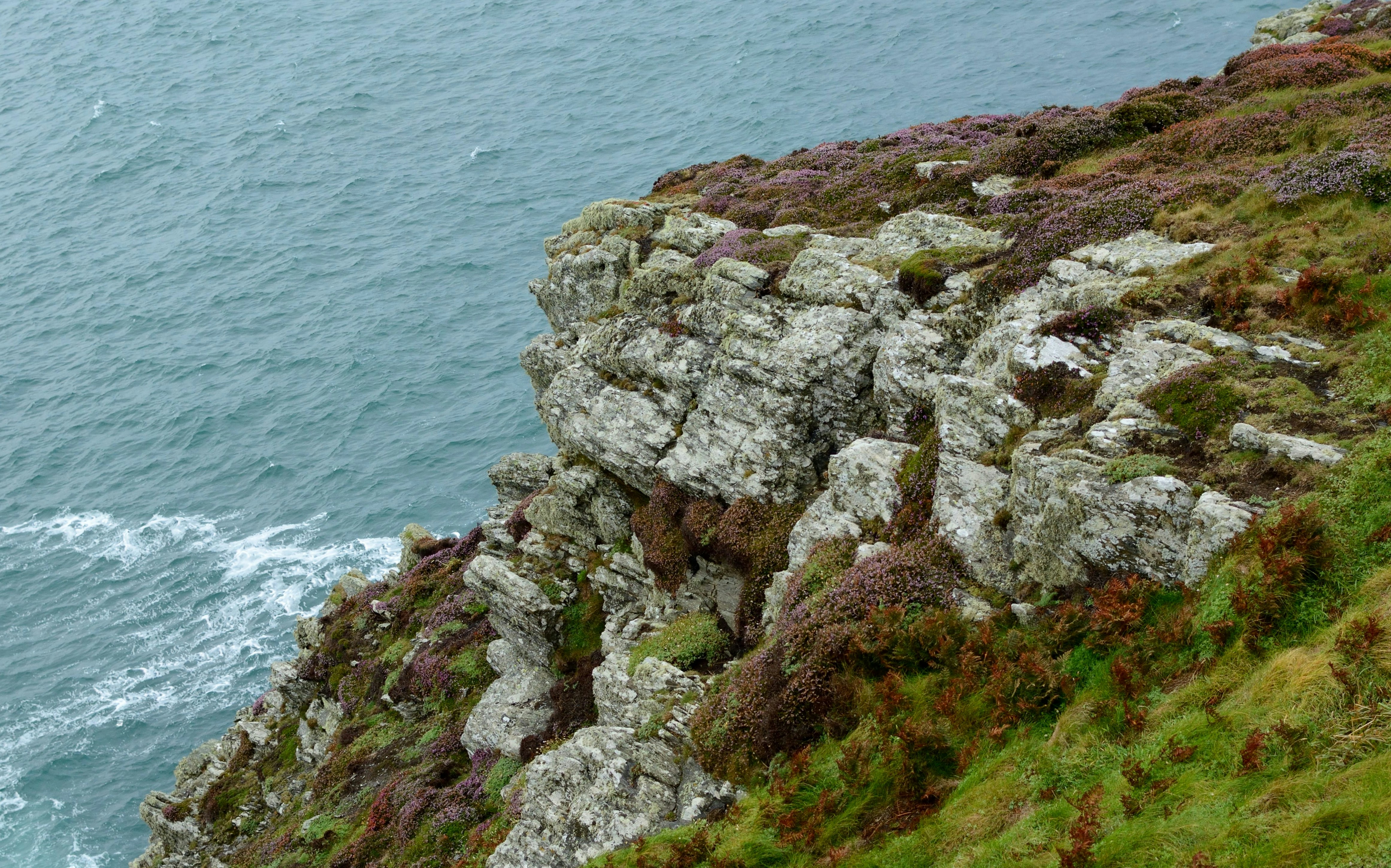 gray rock formation near body of water during daytime