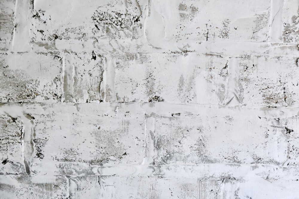 white concrete wall with white paint