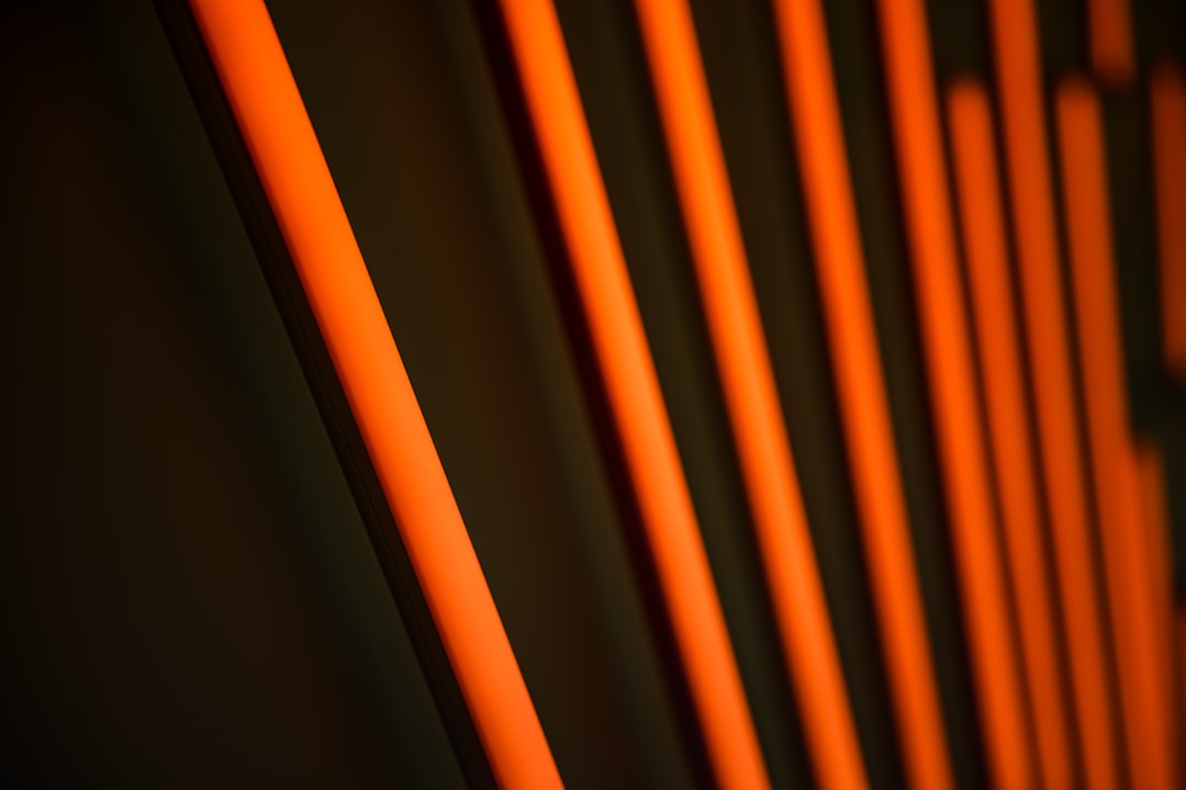 orange and black coated wires