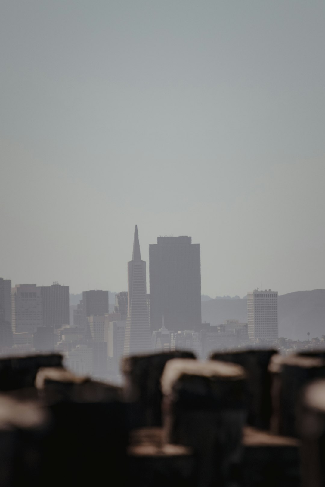 city skyline under white sky during daytime