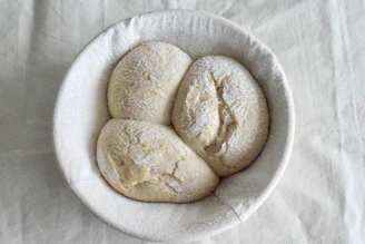 brown bread on white ceramic plate