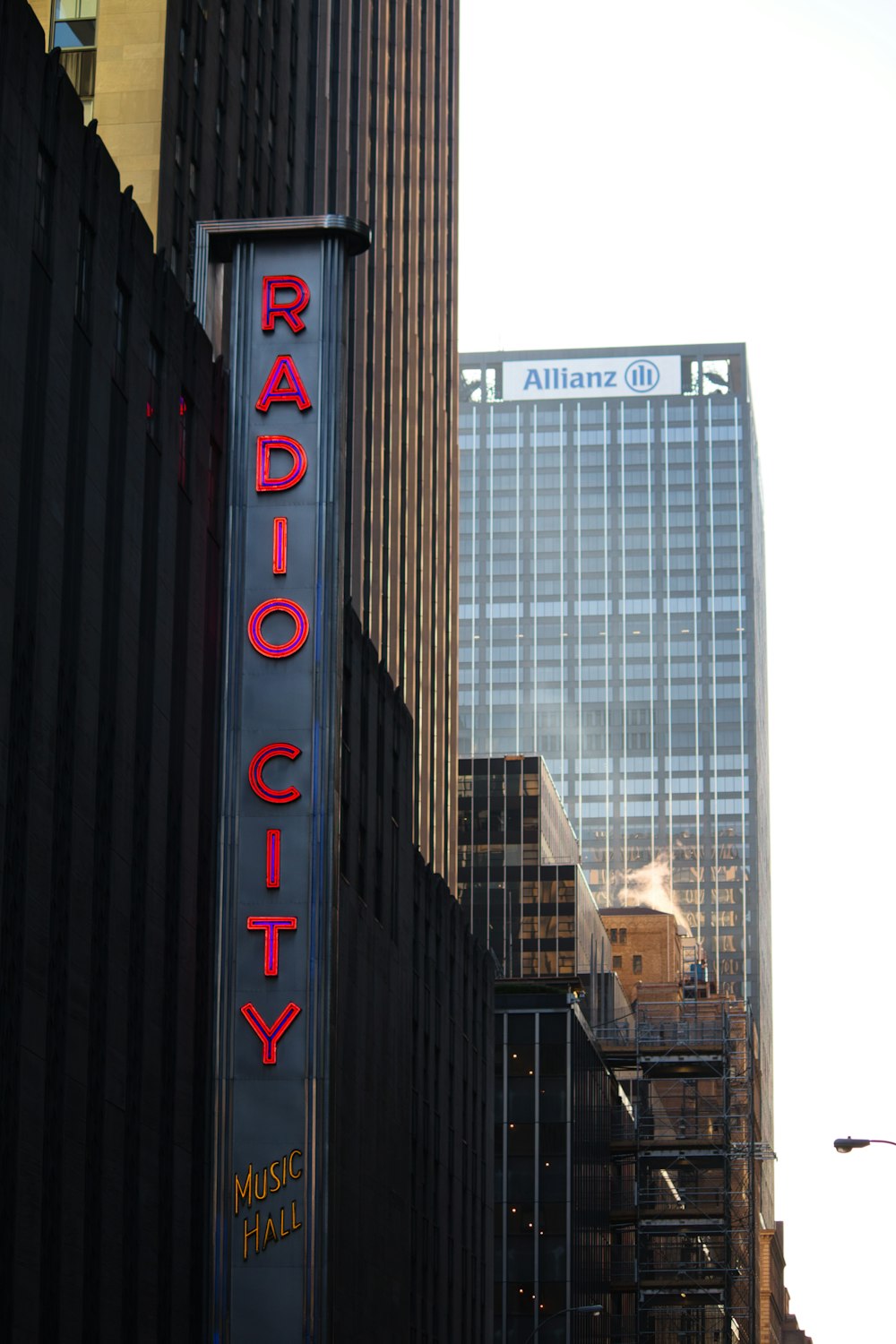 red and white chicago signage