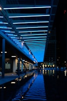 A beautifully designed outdoor space featuring smart lighting solutions.