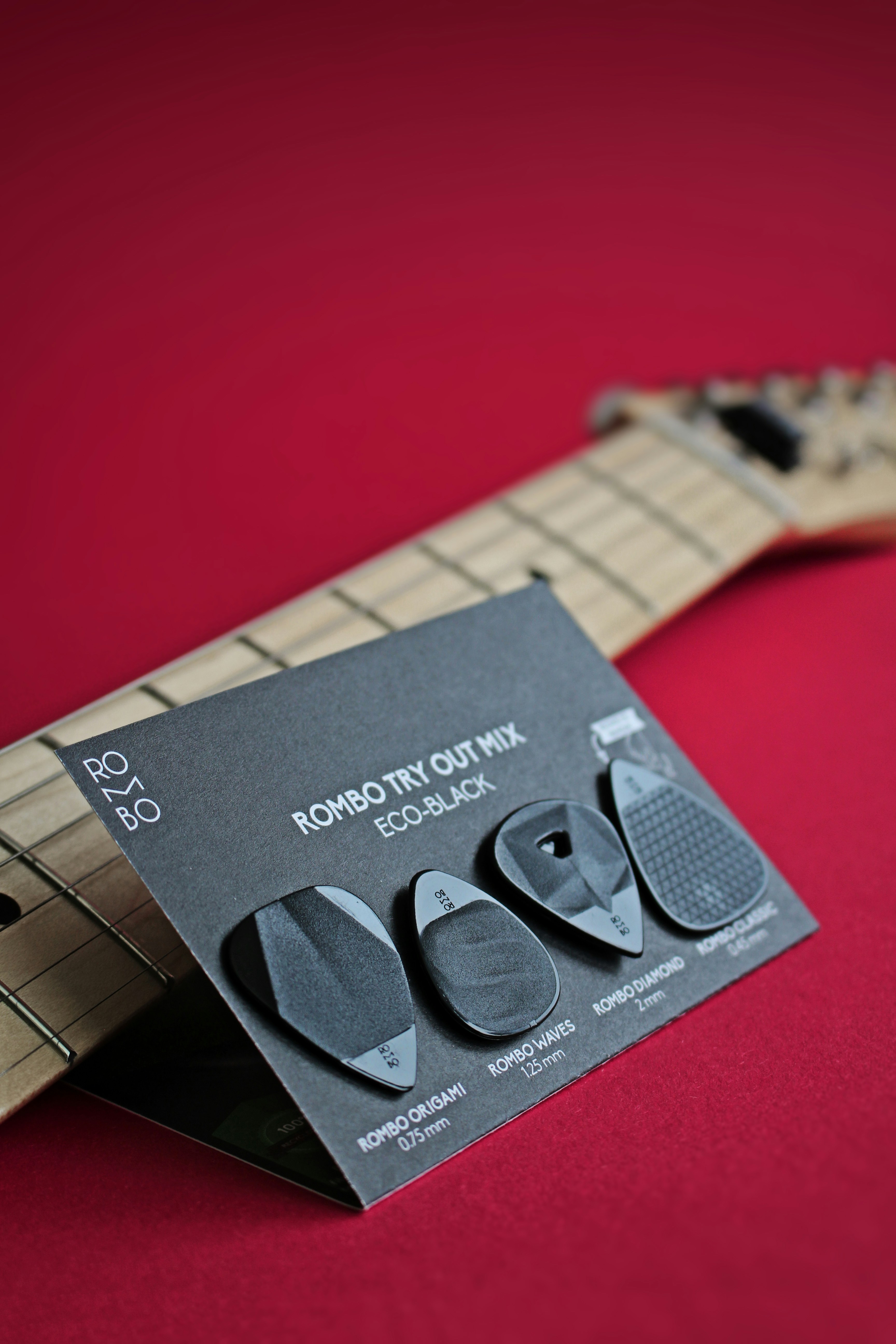 black and white guitar string