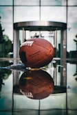 brown basketball on the ground