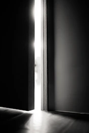 white and black wooden frame