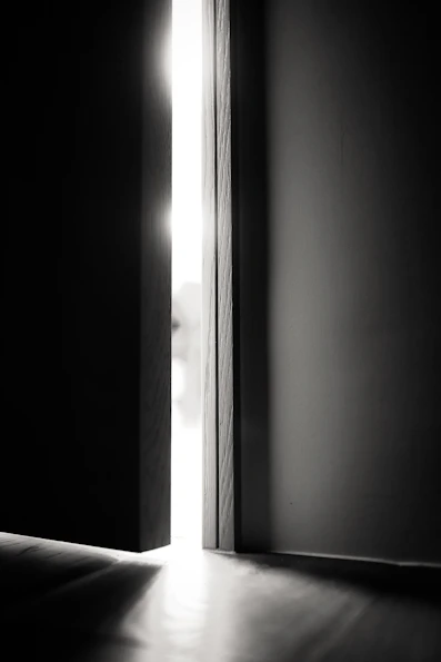 white and black wooden frame