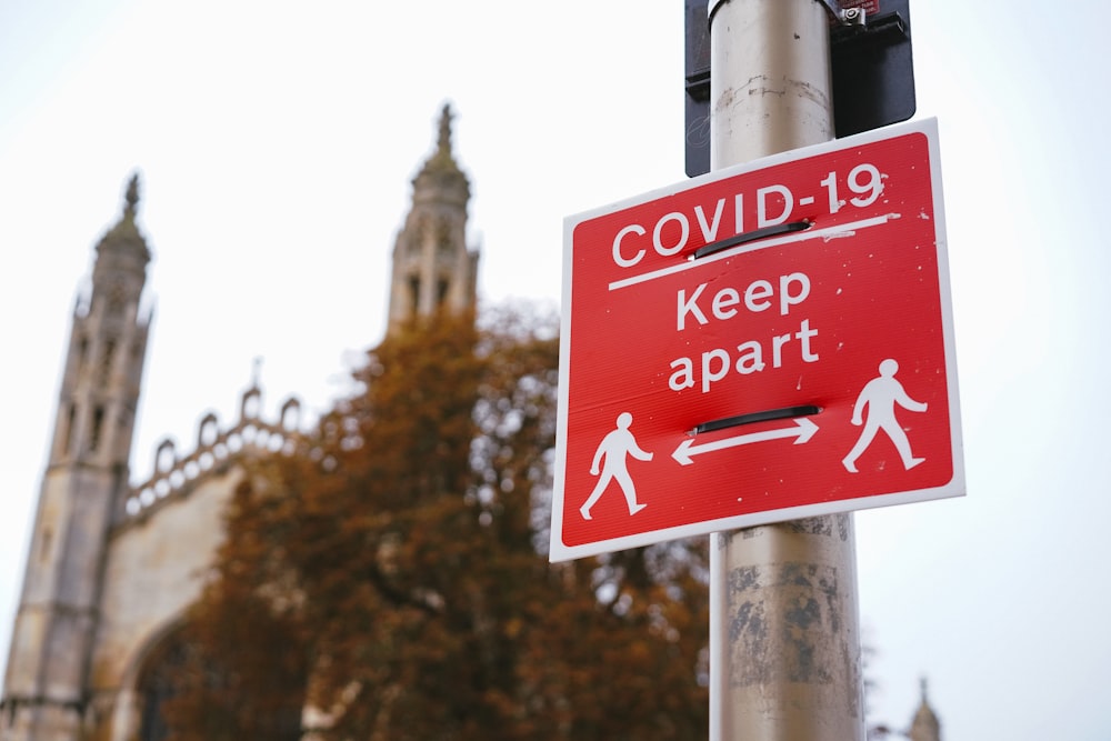 rot-weißes Stoppschild