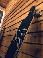 A high-performance longboard showcasing its speed.