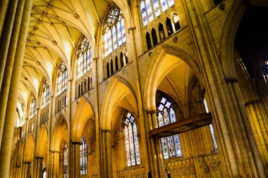 brown and white concrete building