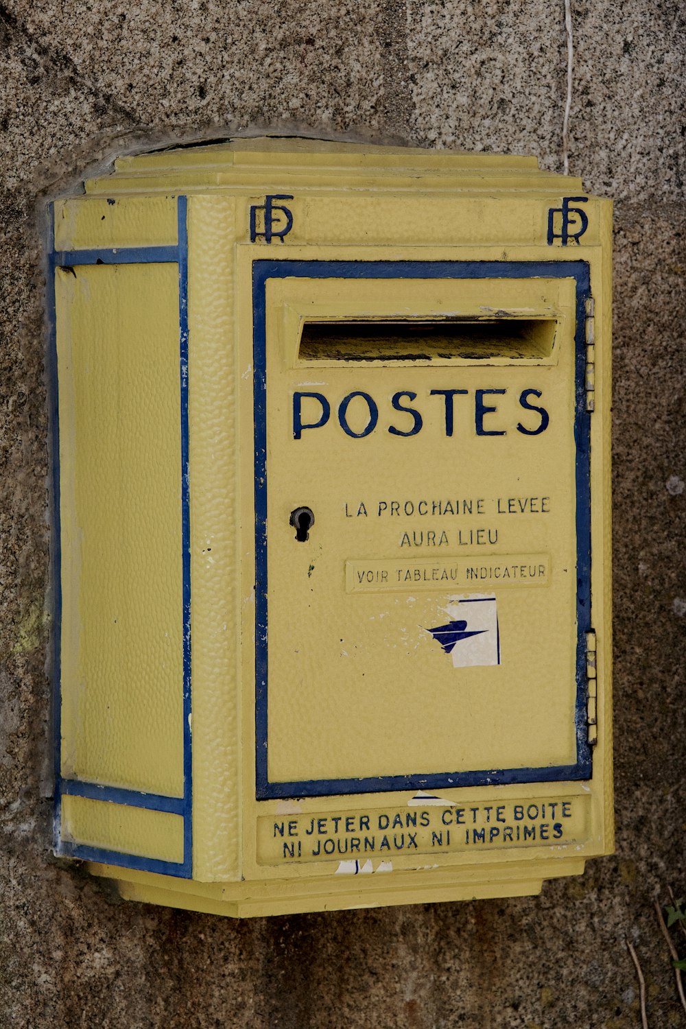 yellow and blue wooden door