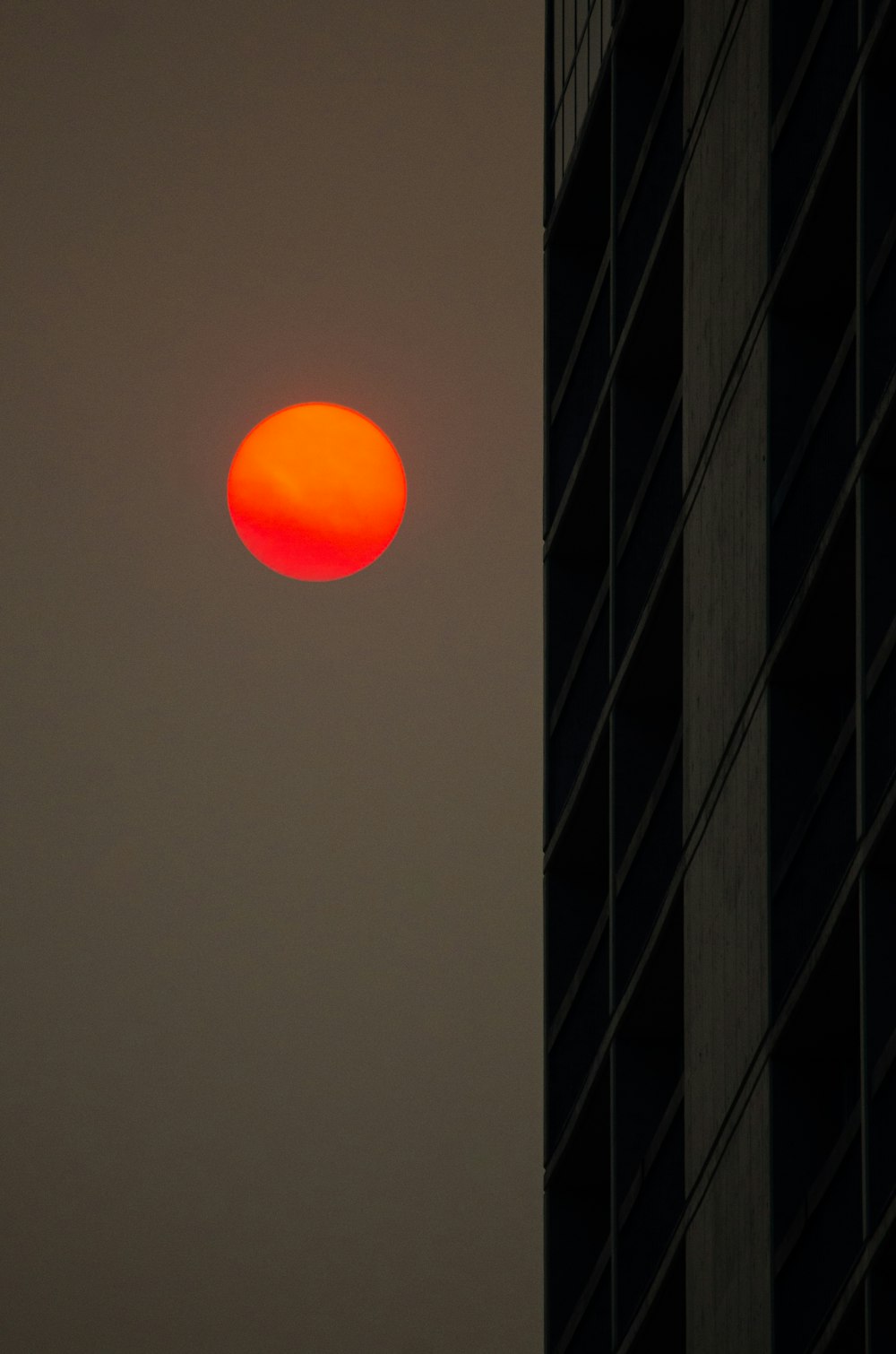 orange round ball on brown surface