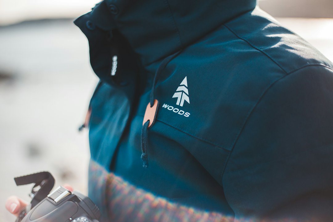 insulated snow jacket closeup