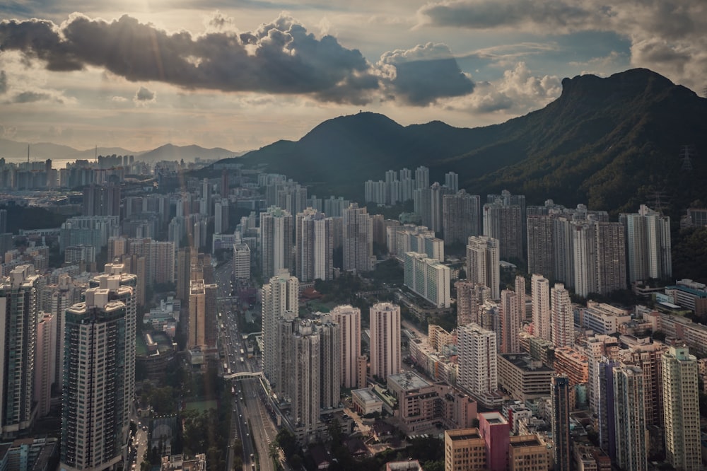 aerial view of city buildings during daytime