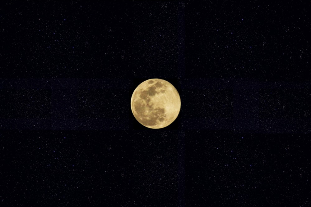 full moon in night sky