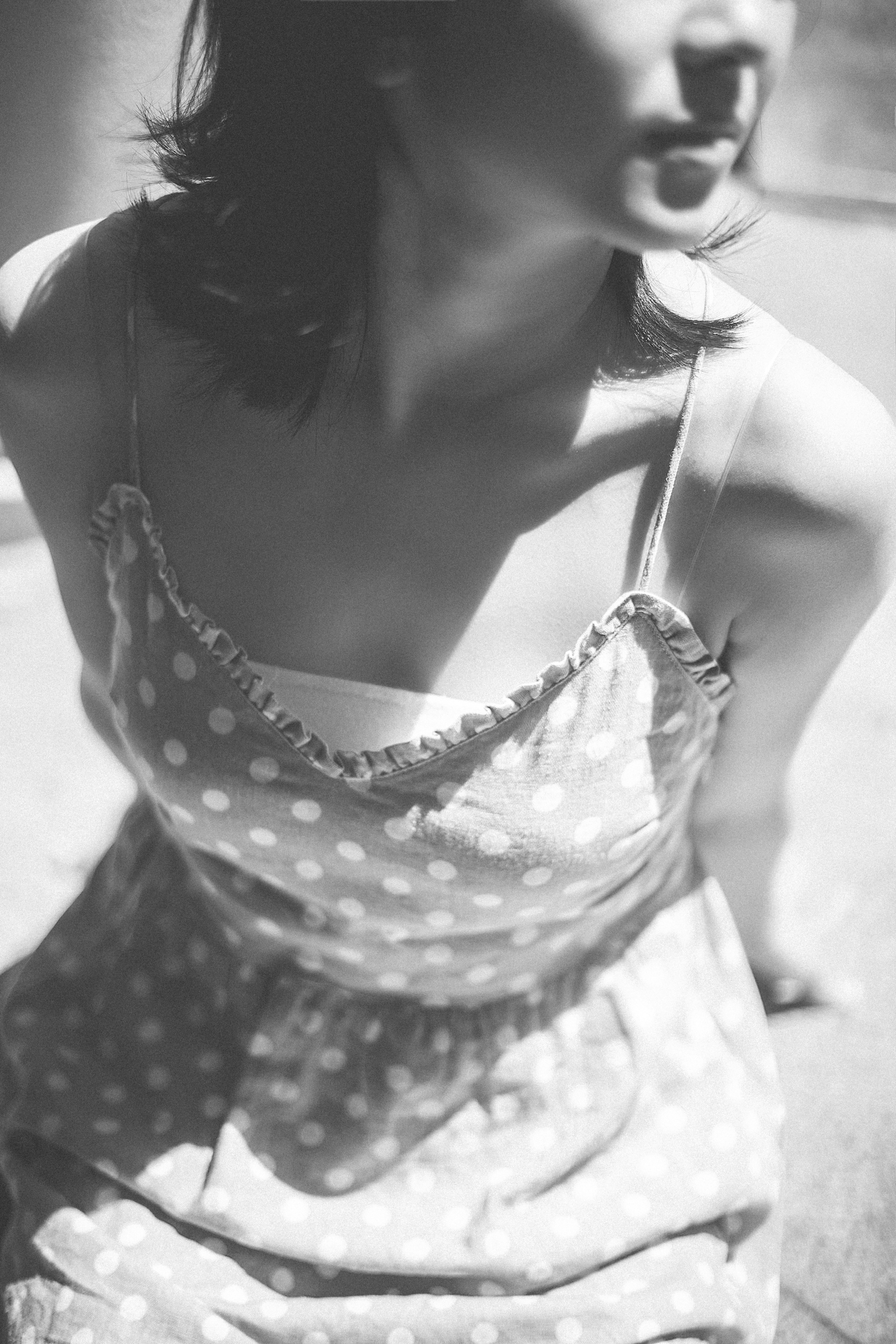 polka dot spaghetti strap top