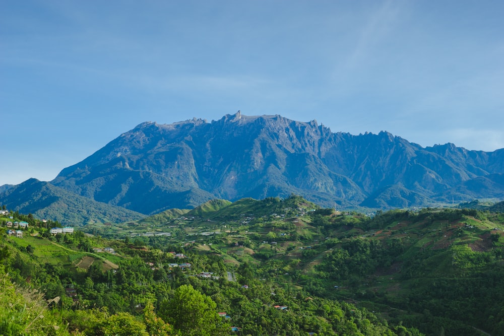 green and brown mountain under white clouds during daytime