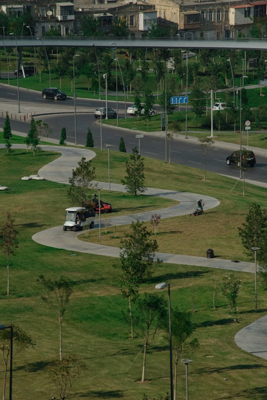 cars parked on parking lot during daytime in Baku Azerbaijan