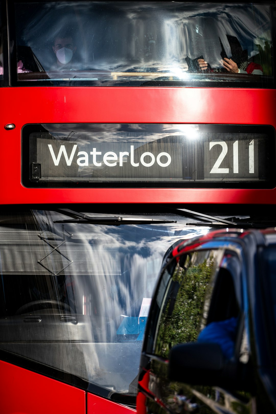 red and black car door