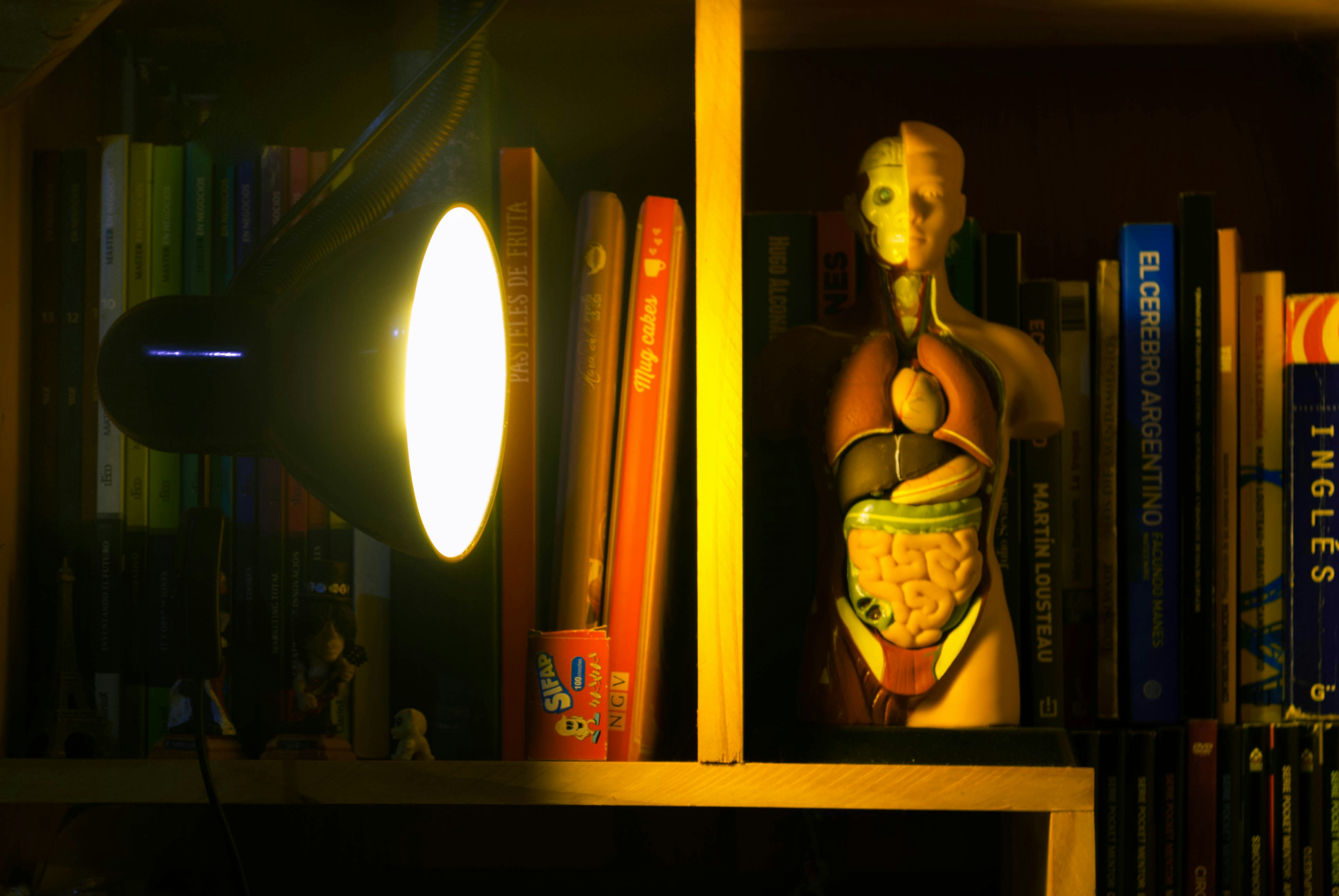 woman in black and white dress figurine