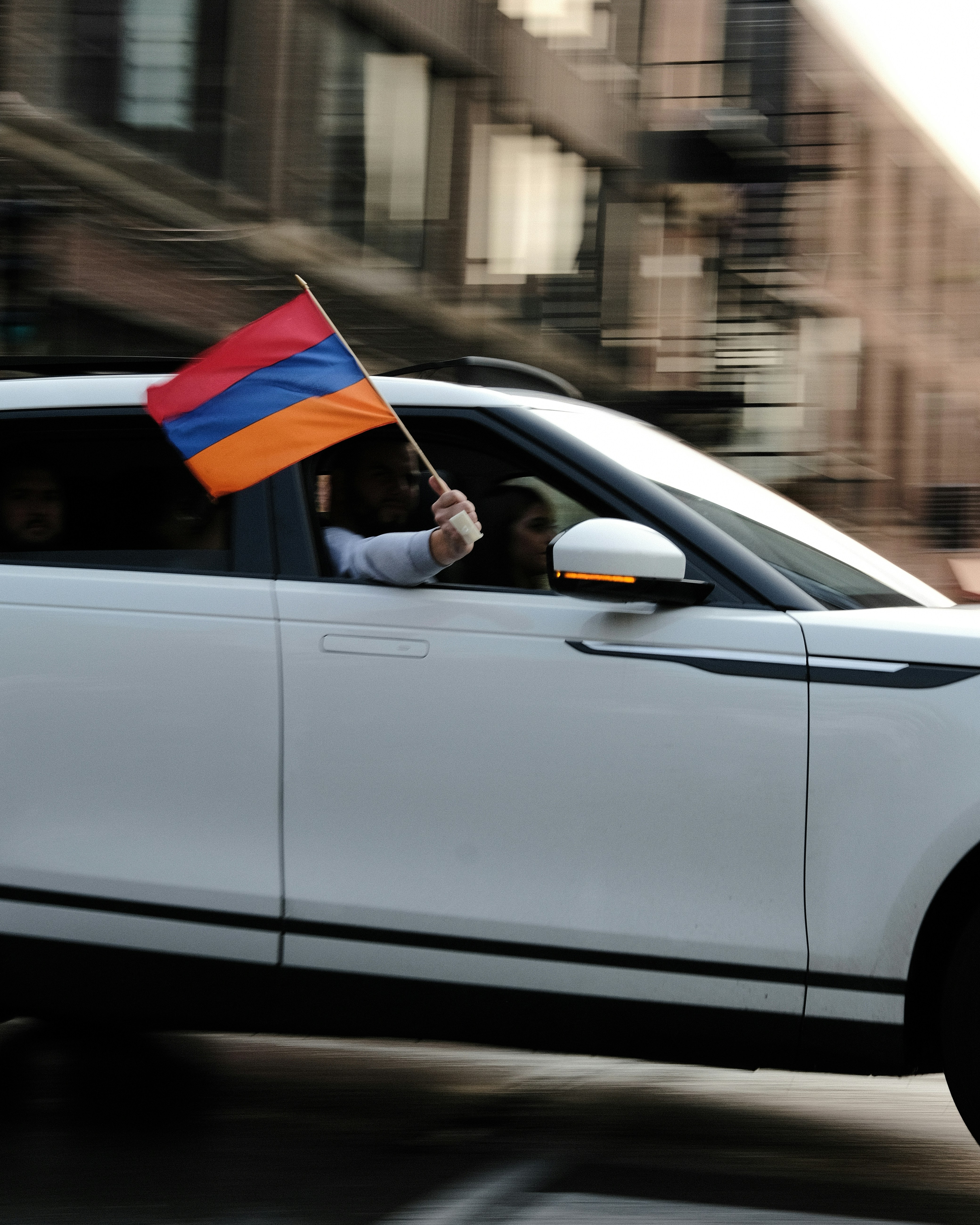 Car Rally In Montreal! Armenian fighting for justice against Azerbaijan and Turkish