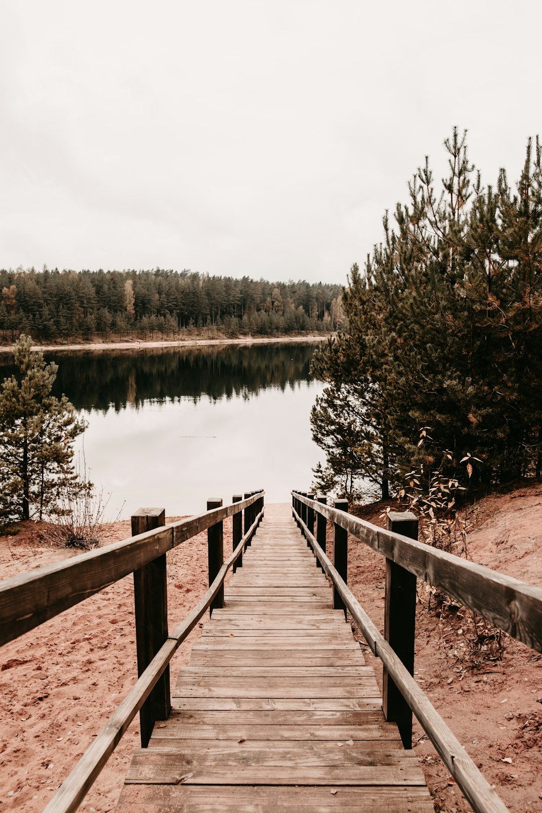 brown wooden dock on lake during daytime