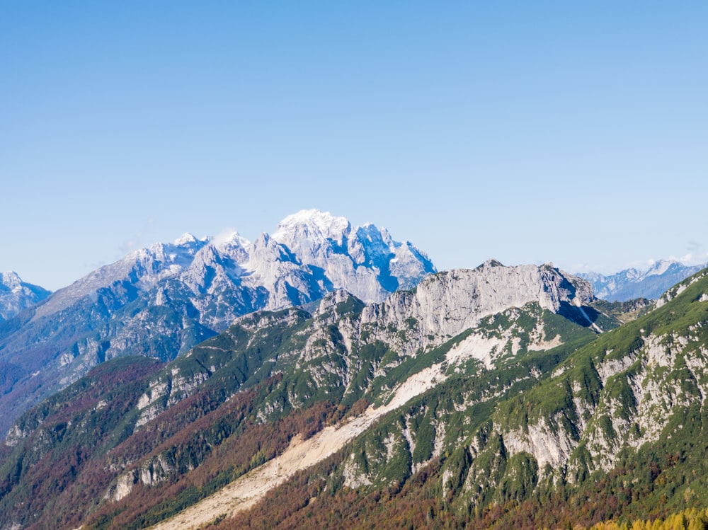 green and white mountains under blue sky during daytime