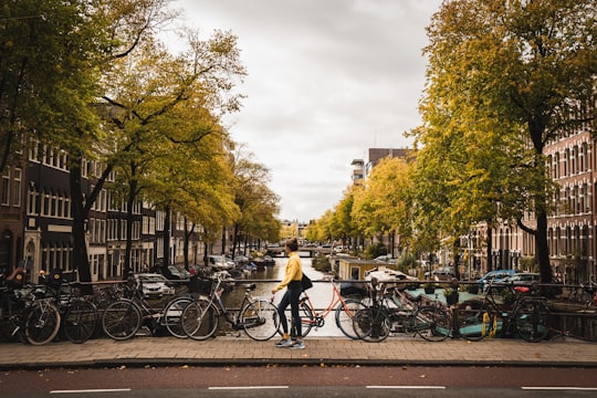 people riding bicycles on road during daytime in Roeterseiland Netherlands