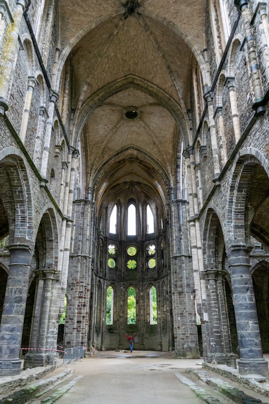 brown and gray concrete building in Villers Abbey Belgium