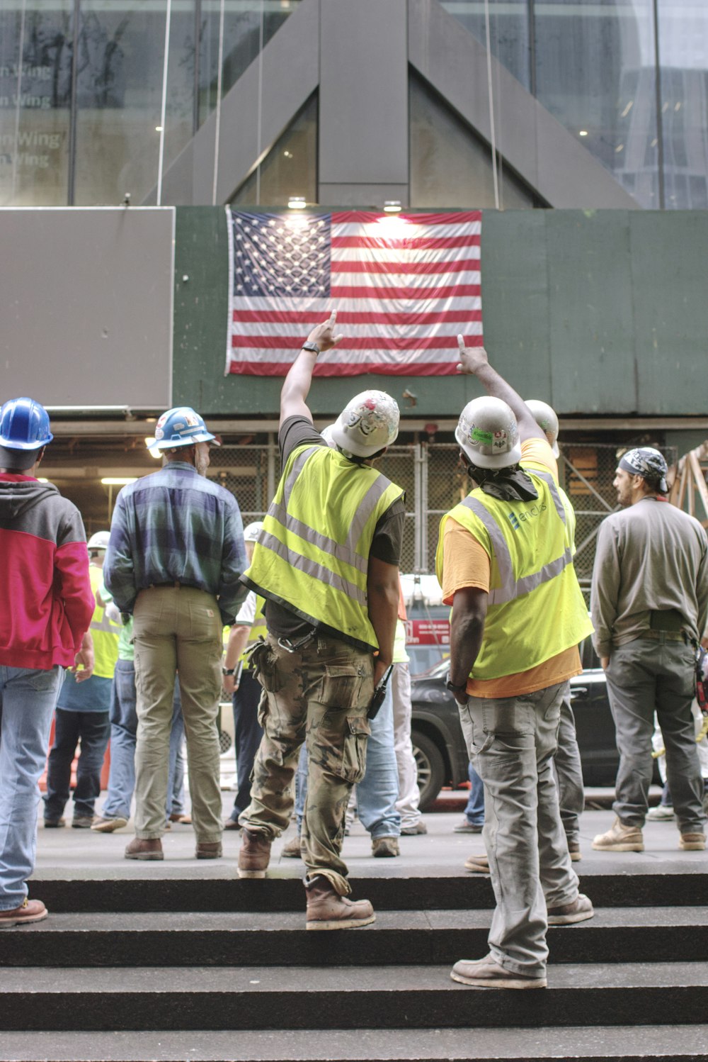 group of men in yellow hard hat and yellow hard hat