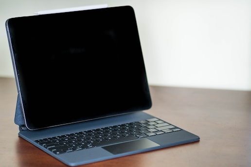 black and gray laptop computer