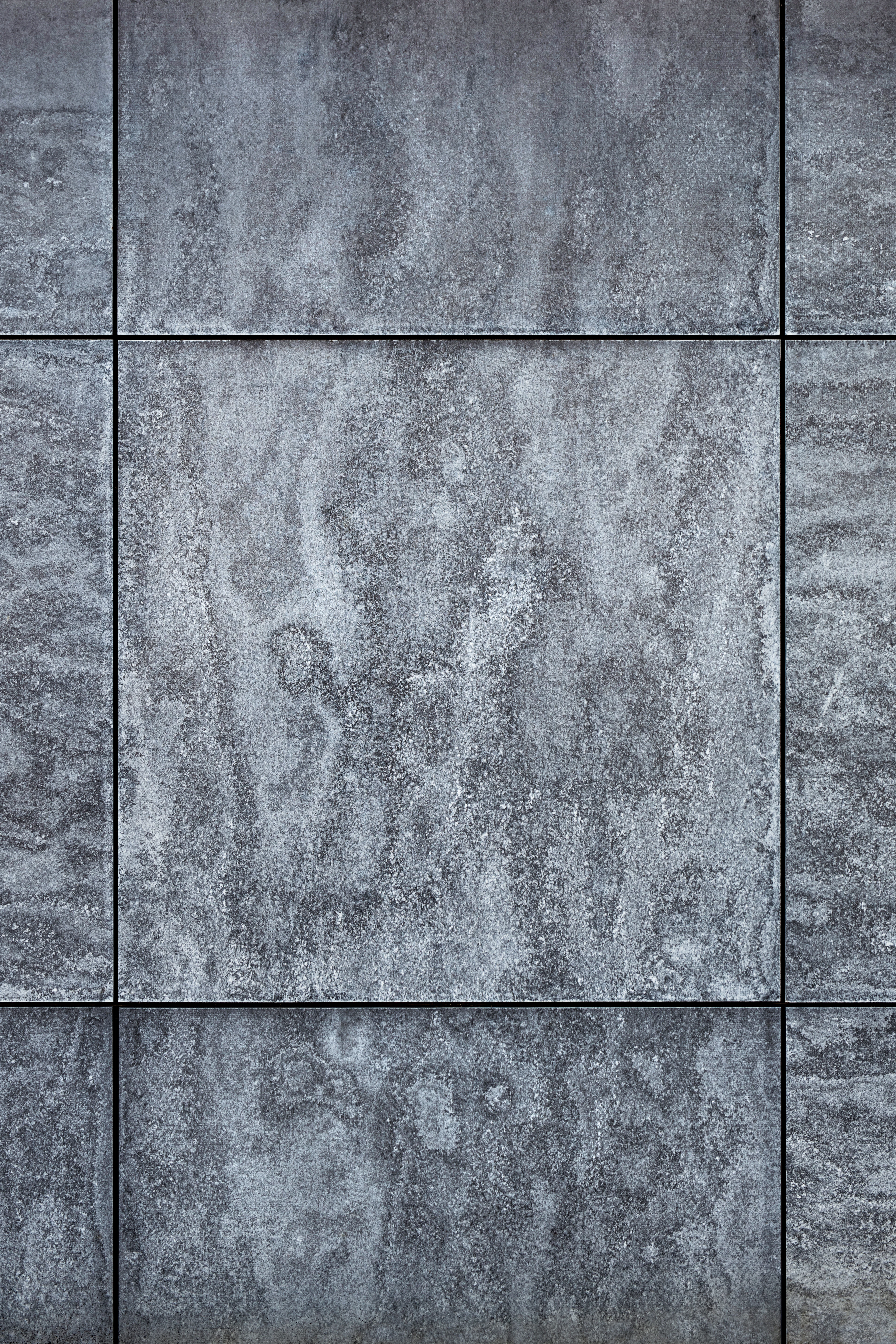 Large-format grey stone tile