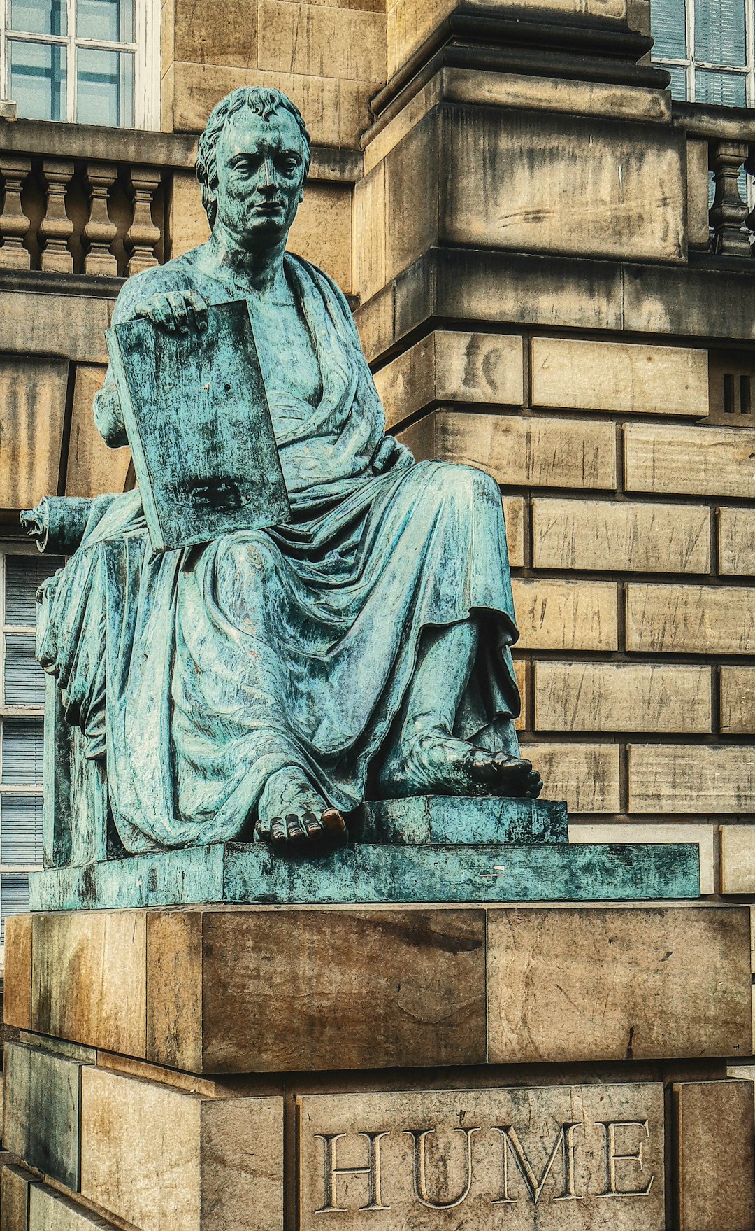 Landmark photo spot David Hume statue on Royal Mile Princes Street Gardens