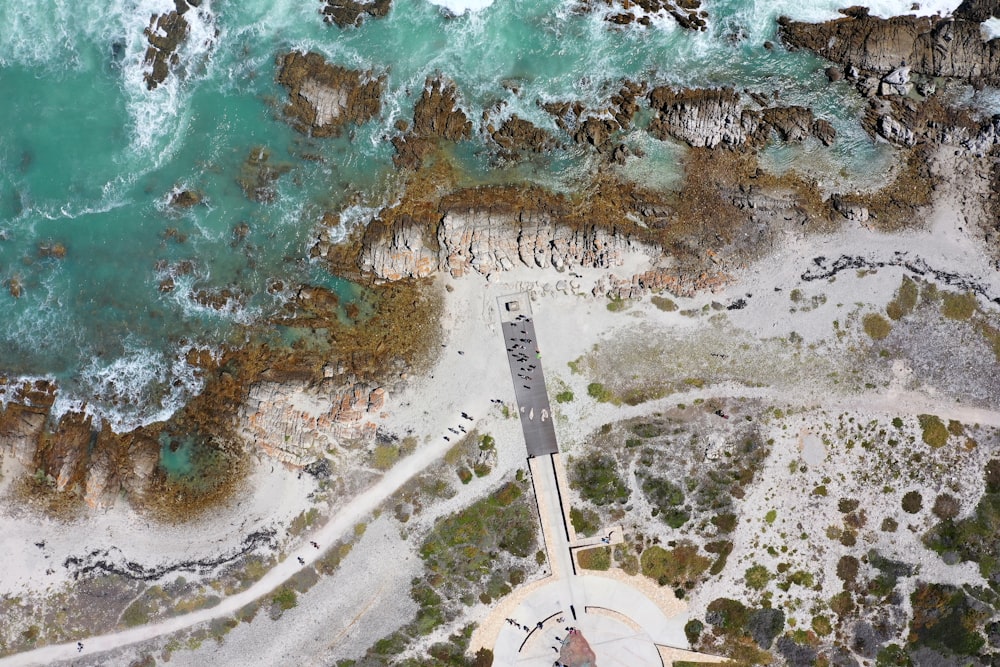 aerial view of body of water during daytime