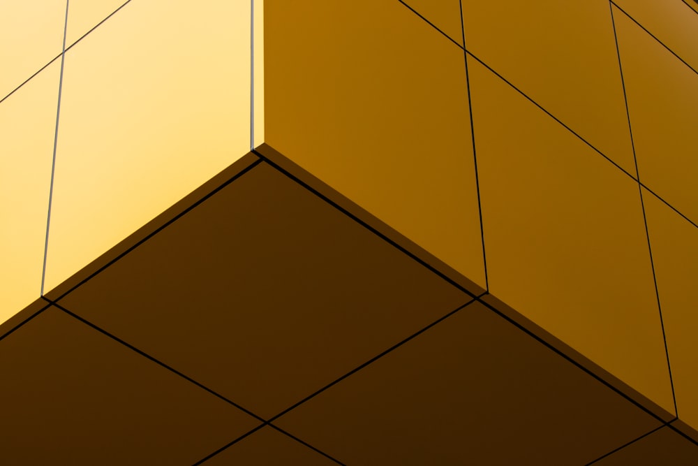 yellow and white ceramic tiles