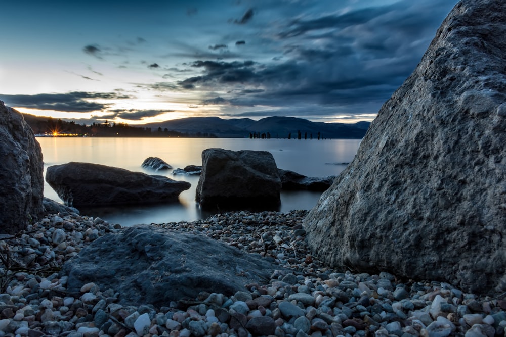 gray rocky shore during daytime