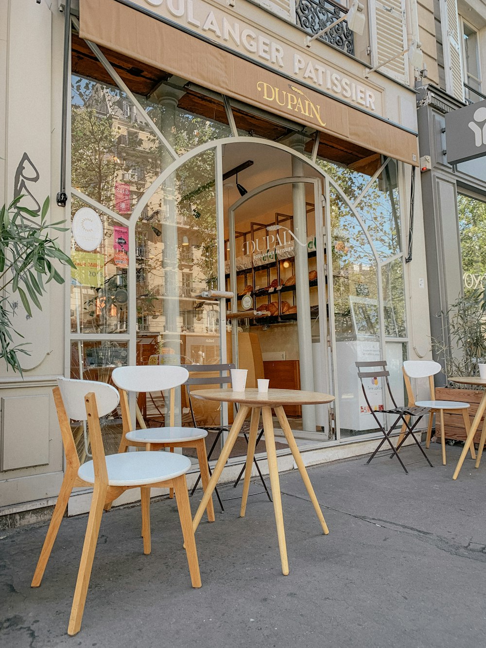 brown wooden table and chairs