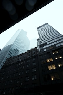 low angle photography of high rise building