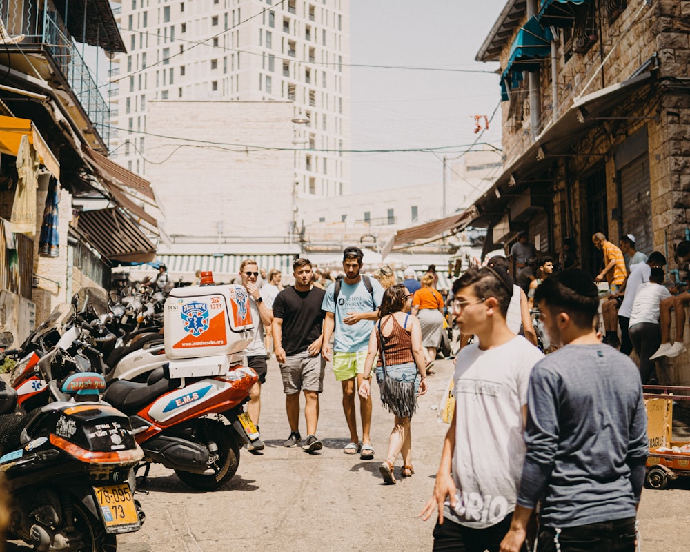 people walking on street during daytime