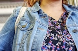 A fashionable blouse with floral patterns.