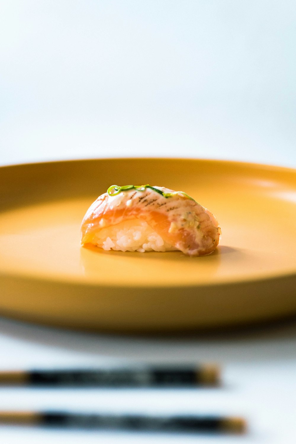 cooked food on yellow plate