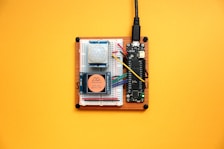 green and white circuit board